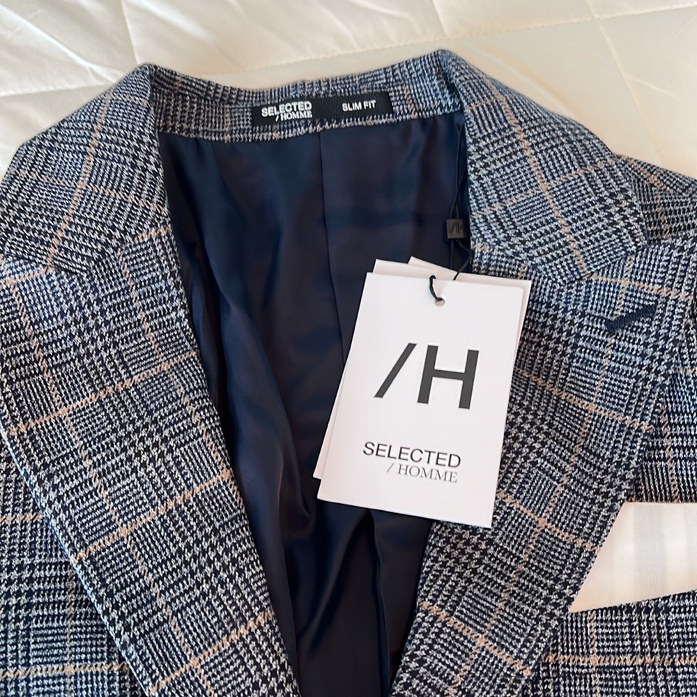 NWT: Selected Homme Slim Fit Blazer - Picture 2 of 7